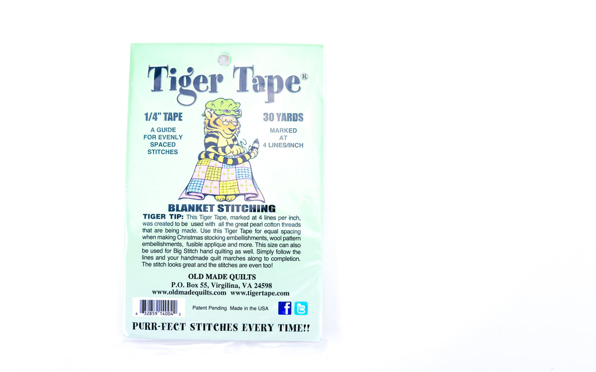 Tiger Tape - Long Arm (1/4 X 30 yds) 4 lines
