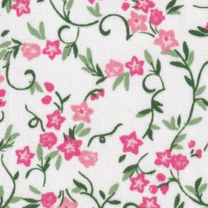 Cotton Fabric By Yard CLEARANCE Pink Green Under Water Floral Bubbles on  Red #C