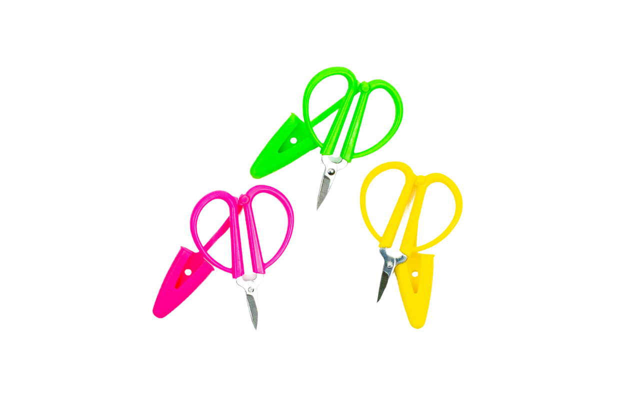 Super Snips Mini, Scissors, Yellow, Pink, Green 