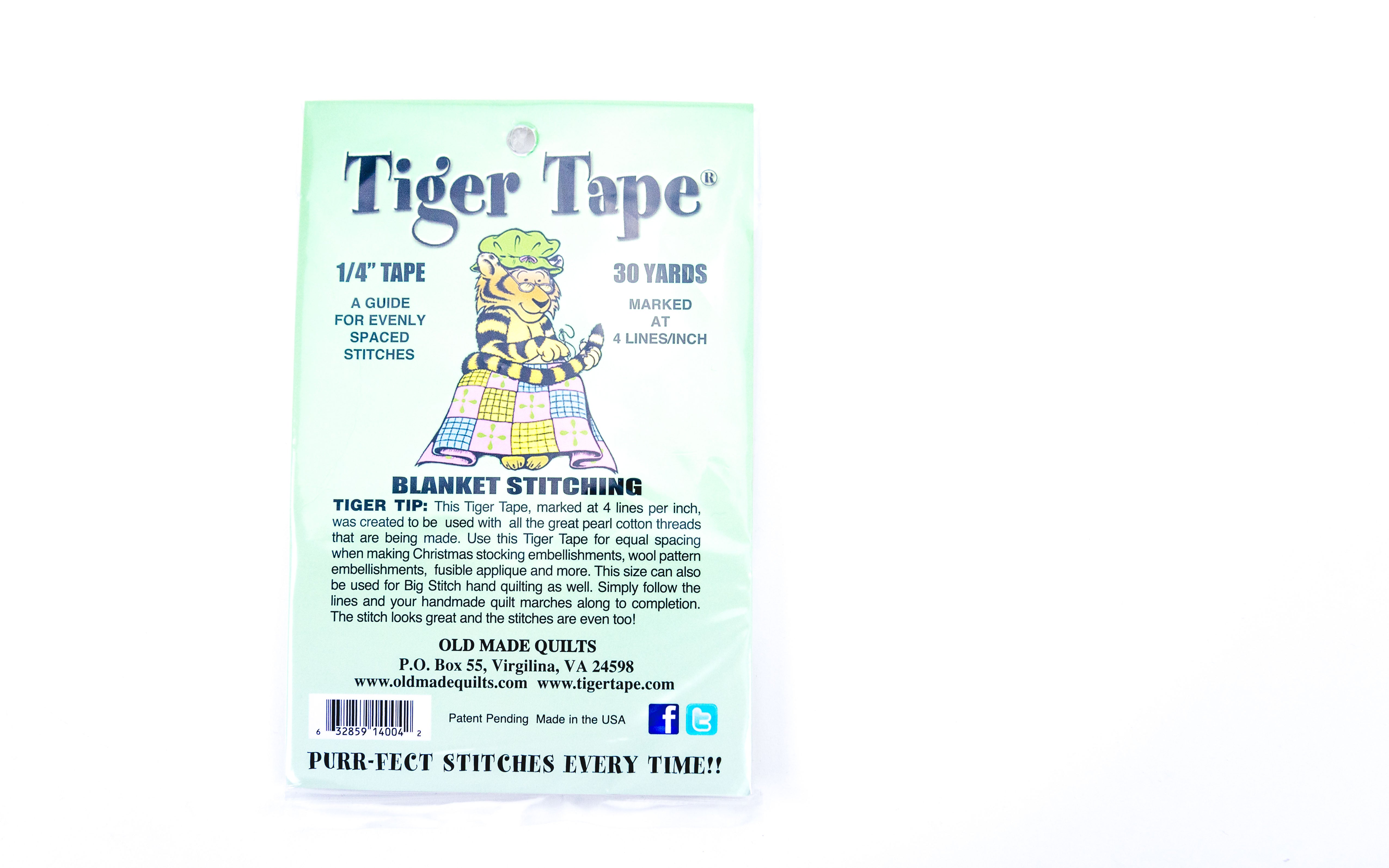 Tiger Tape Marked at 1/4 in. - 632859140042 Quilting Notions
